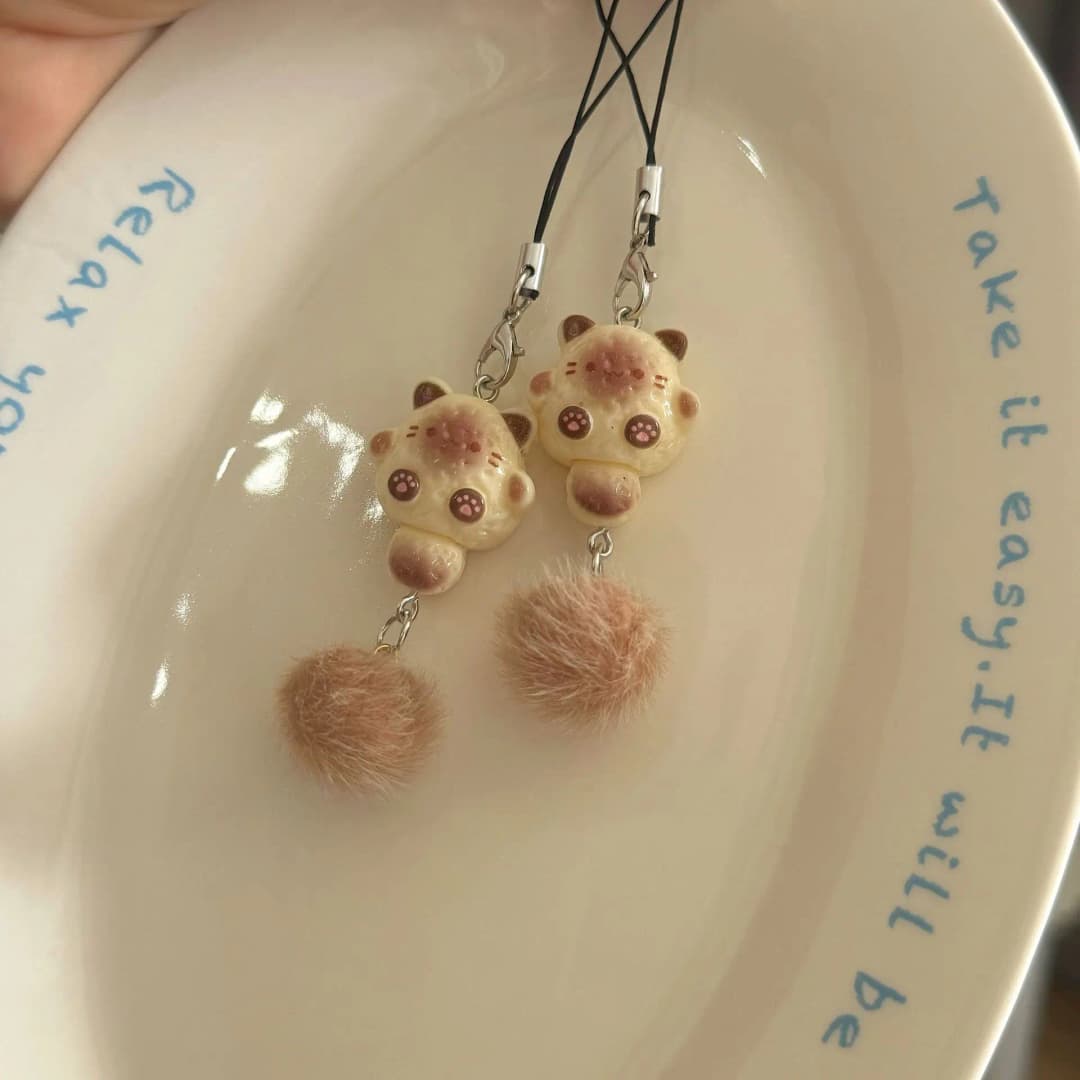 القط قلادة فتاة في سن المراهقة إكسسوارات السفر الكرتون مائة المفاتيح فتاة في سن المراهقة لطيف المفاتيح حقيبة طالب قلادة سحر