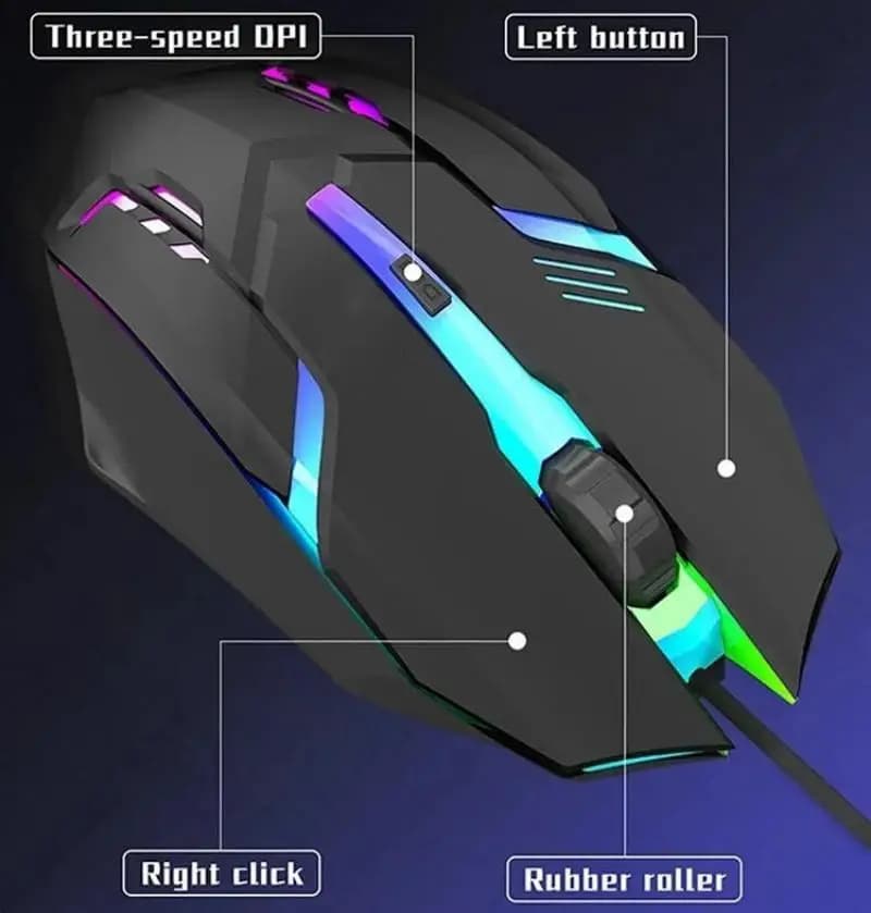 2025 Latest High Quality Ergonomic Design Gaming Mouse Desktop Computer Laptop USB Backlit Mouse Manufacturers Hot Sale - 2
