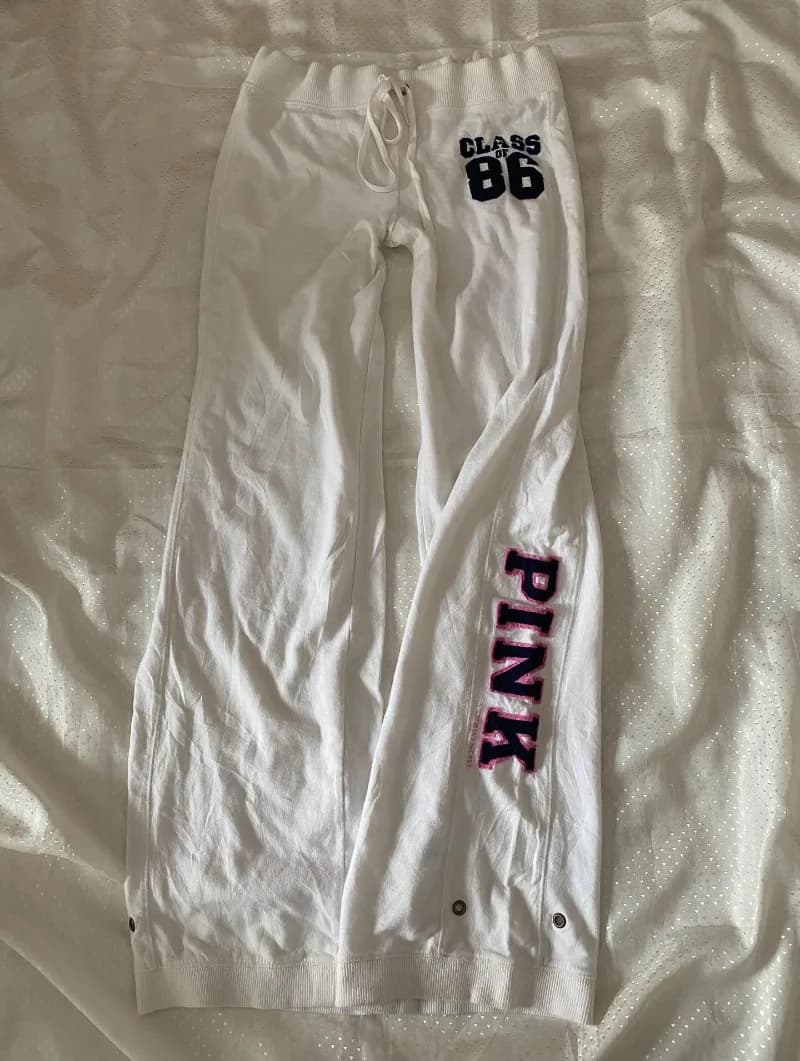 Harajuku American Trendy Letter Embroidery Oversized Straight Pants Women Y2K High Street Fashion High Waist Casual Sports Pants - 2