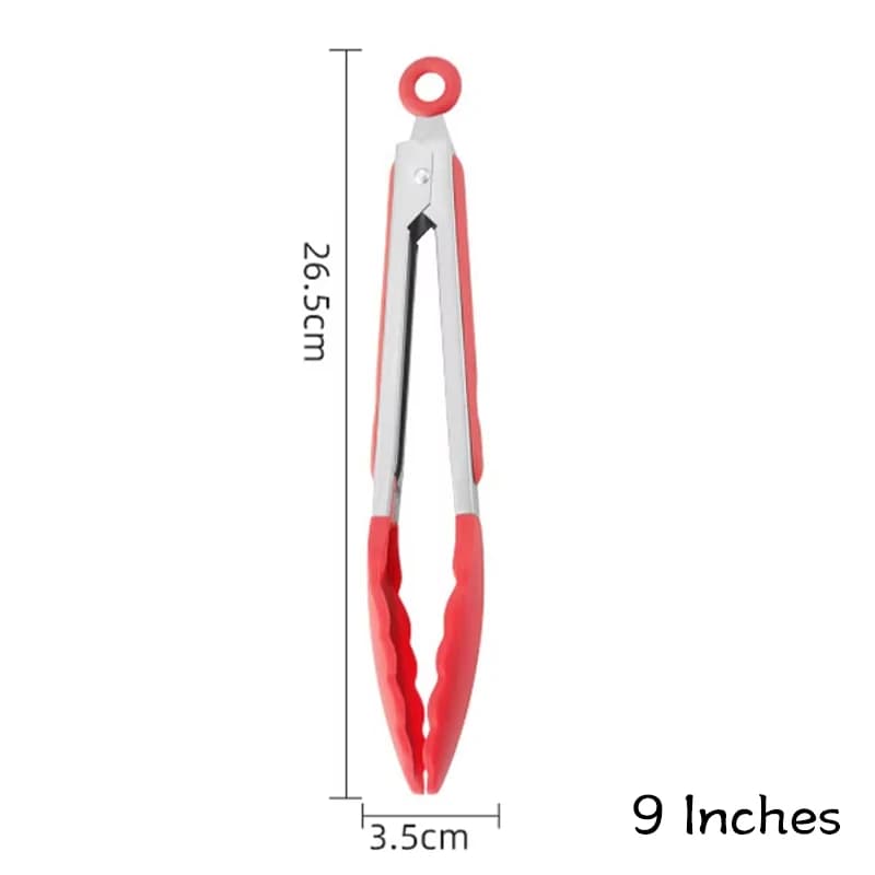 Silicone Tongs Kitchen Stainless Steel BBQ Non-Stick Kitchen Utensils Barbecue Cooking Tong With Joint Lock Kitchen Accessories - 5