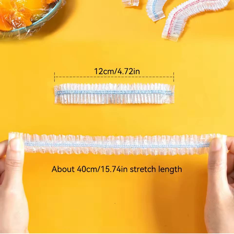 أكياس تغليف طعام بلاستيكية، أكياس حفظ الطعام شفافة وقابلة لإعادة الاستخدام، غلاف مطبخ ملون قابل للتصرف - 4