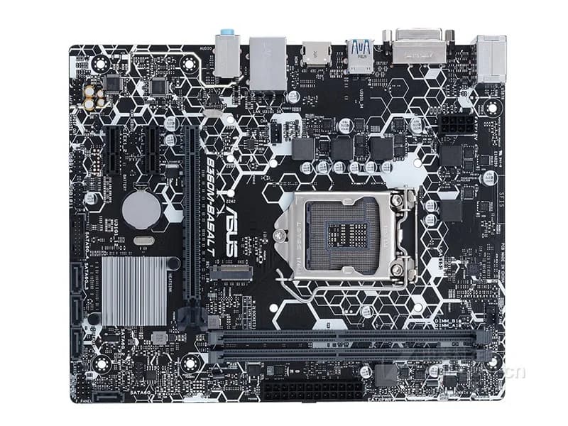ASUS B360M-BASALT 1151 Motherboard 4×DDR4 LGA 1151 PCI-E 3.0 2×M.2 USB3.1 HDMI Micro ATX support Eighth/ninth genCore i7/i5/i3 - 4