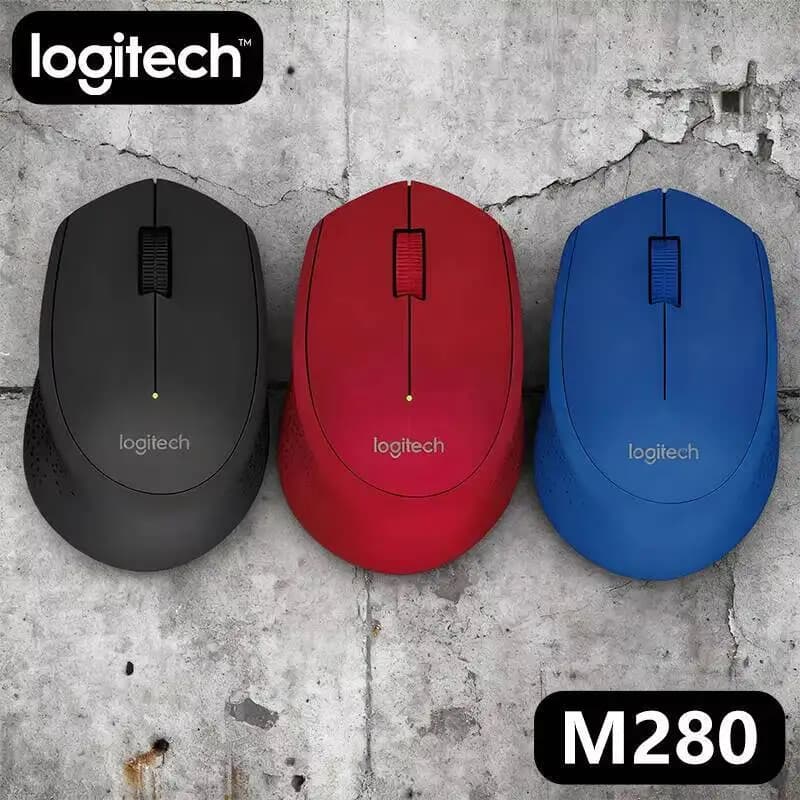فأرة لاسلكية مريحة Logitech M280، نقر صامت، اتصال حتى 10 أمتار، بطارية تدوم 18 شهرًا، بدء سريع للكمبيوتر المنزلي - 5