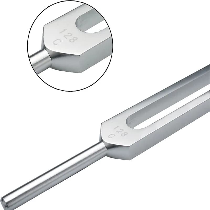 128 Hz Tuning Fork Set Weighted Bio-Acoustic Tuning Fork for Healing Chakra,Sound Therapy,Reliever Stress - 3