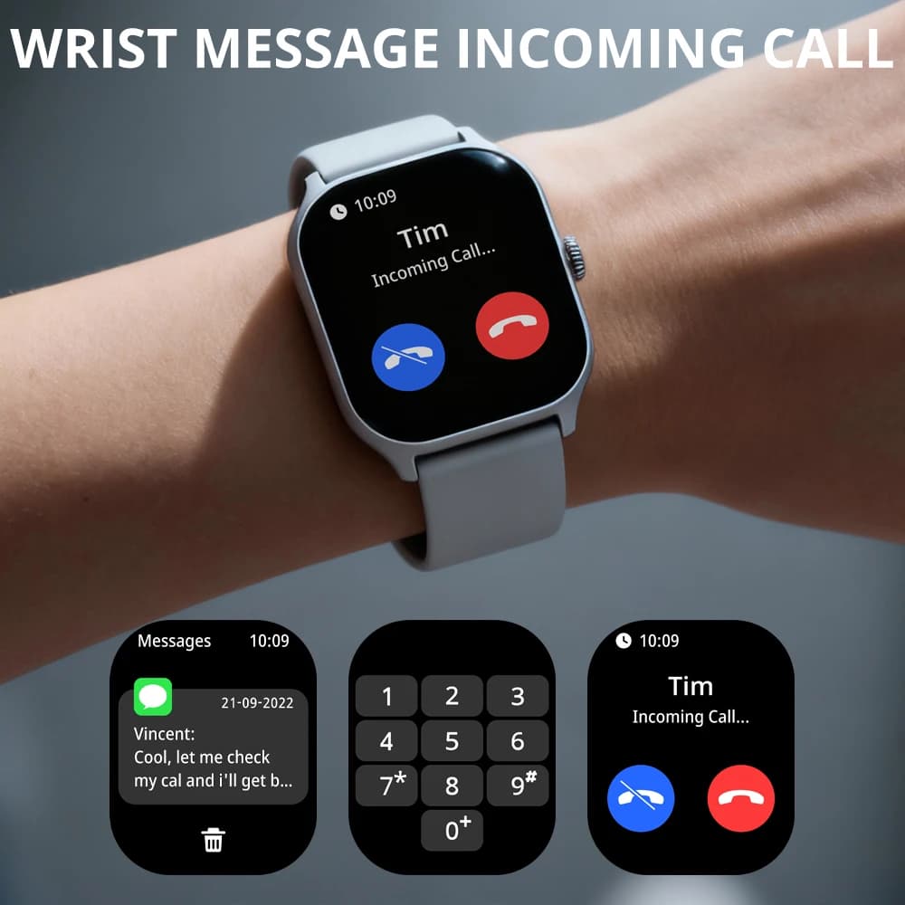 ساعة كولمي P77 الذكية، عمر البطارية حتى 11 يومًا، بطارية 700 مللي أمبير، شاشة 2 بوصة، إدارة الصحة - 4