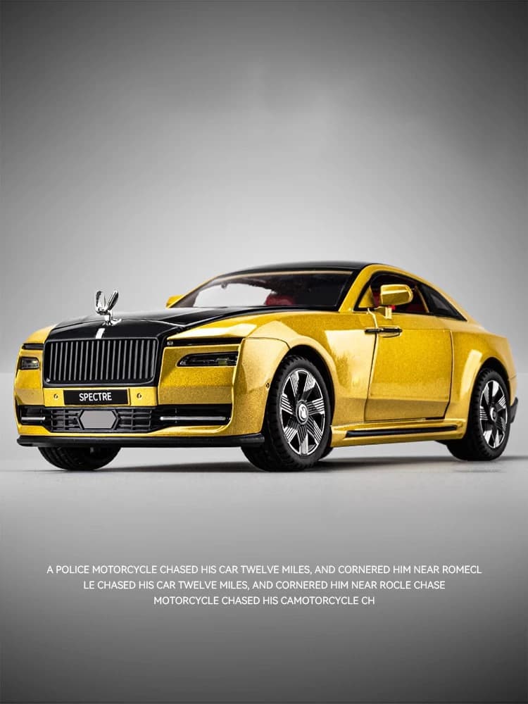 نموذج سيارة رولز رويس سبيكتر 1:24 مع صوت وضوء، هدية عيد ميلاد أو عيد الميلاد لصديقك - 6