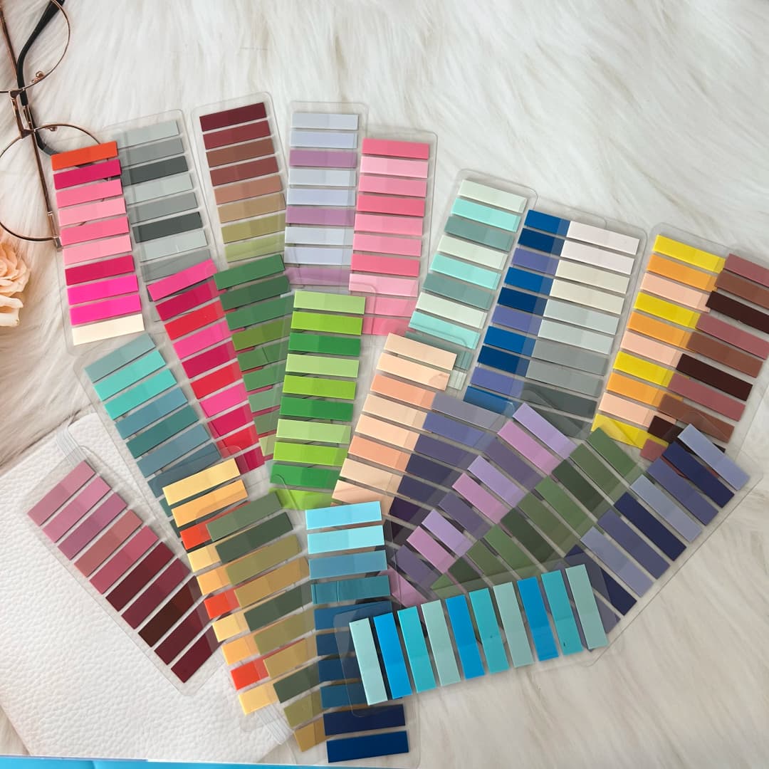 4800-200 ورقة فهرس علامات دفتر ملاحظات شفاف منصات مذكرة إبداعية لاصقة قرطاسية مدرسية ومكتبية ملصقات ذاتية اللصق - 4