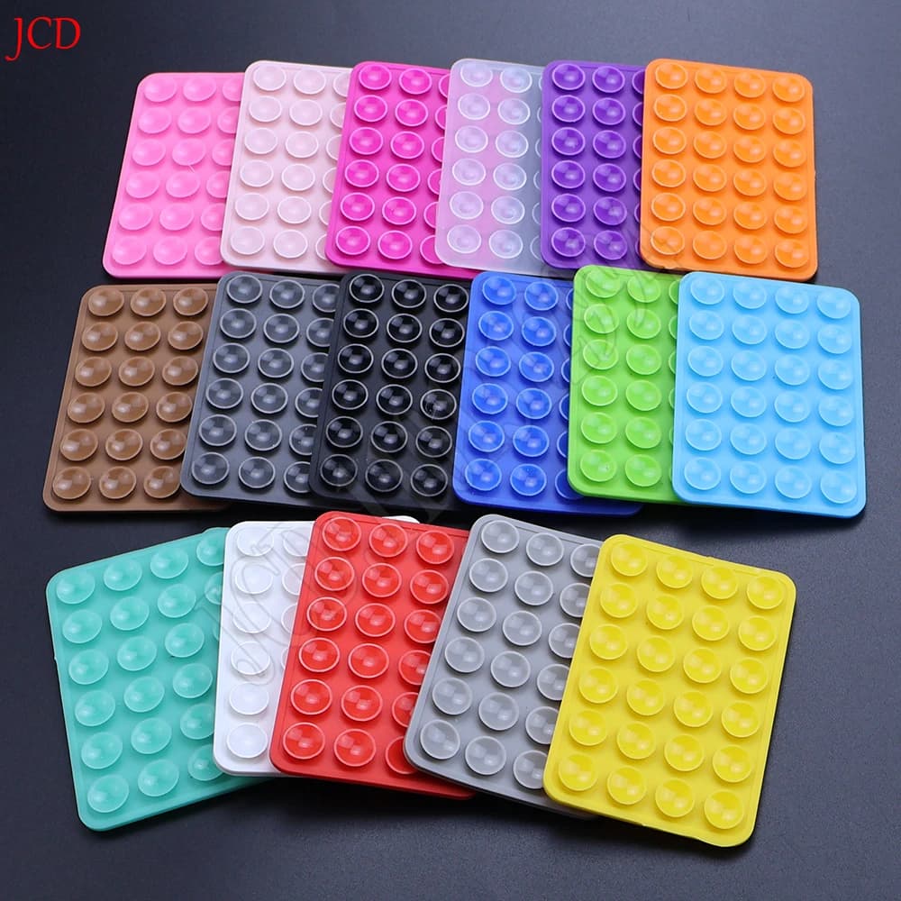 سيليكون الهاتف المحمول تحديد شفط كأس مزدوج الوجهين لوحة ثابتة سيارة شنت قوس جراب هاتف العالمي مكافحة زلة شفط كأس - 2