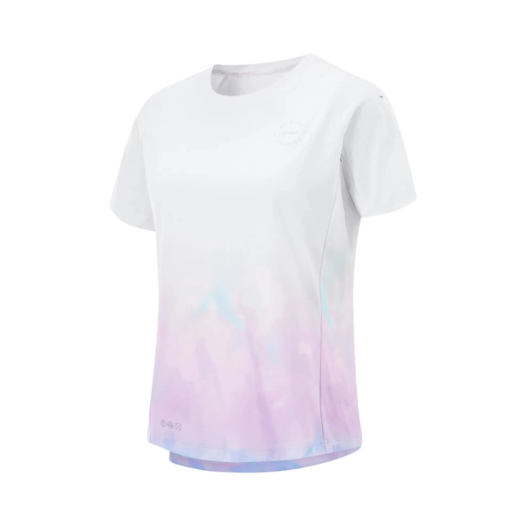 Li-Ning Women's Running Sports T-Shirt Regular Fit 100%Polyester Breathable Reflective LiNing Short Sleeve Tee Tops ATSV530 - 4