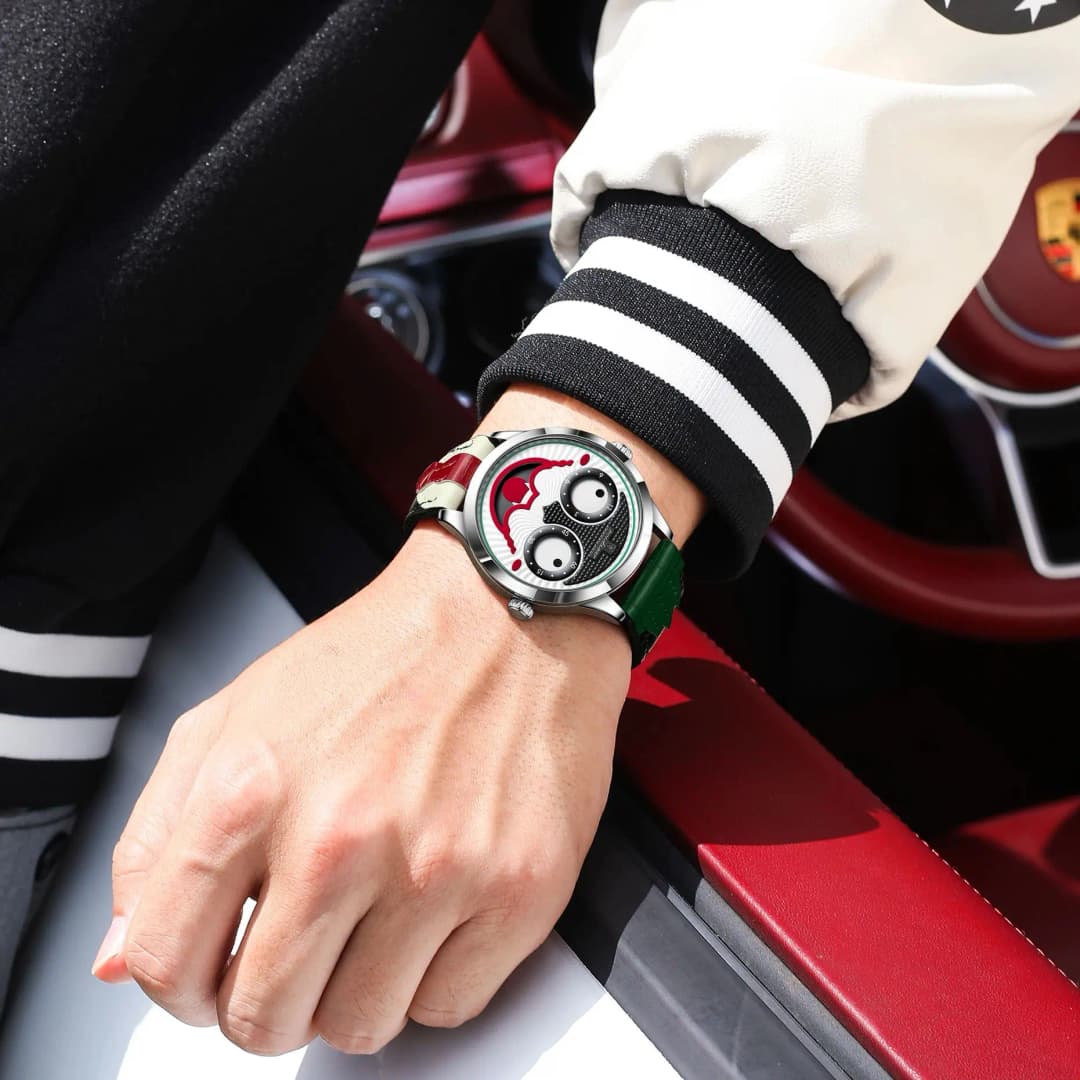 ساعة POEDAGAR الأصلية الفاخرة للرجال عالية الجودة مقاومة للماء ساعة يد كوارتز من الجلد ساعات رياضية للرجال - 6