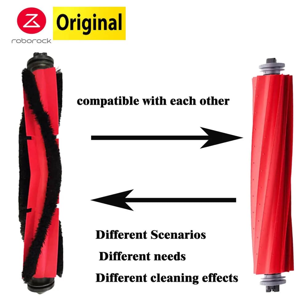 Original Roborock Q5 Main Brush for S7/S7 MaxV Ultra/Q7 Max/S7+/S7 Max Ultra/Q Revo Robot Vacuum Cleaner Roll Brush Spare Parts - 2