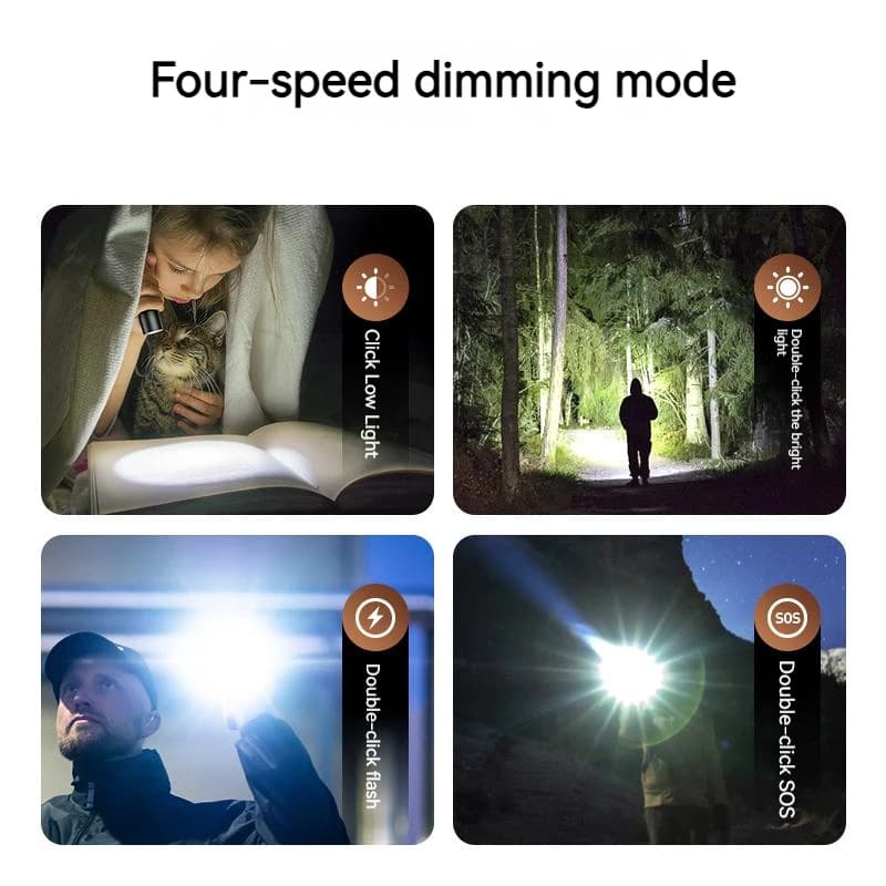 Philips 2024 New EDC Portable Flashlight Rechargeable LED Flashlights for Defensa Personal Self Defense Camping Hiking - 6