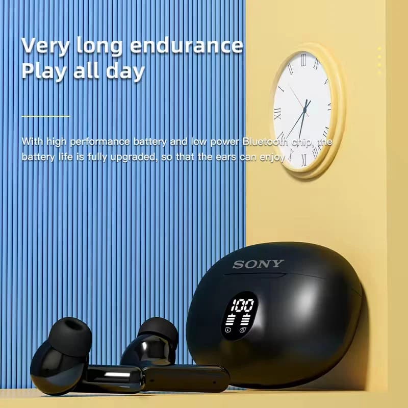 Original SONY TWS Wireless Bluetooth Earphone Transparent HIFI Headphones LED Power Digital Display Stereo Sound Earphones 895B - 2