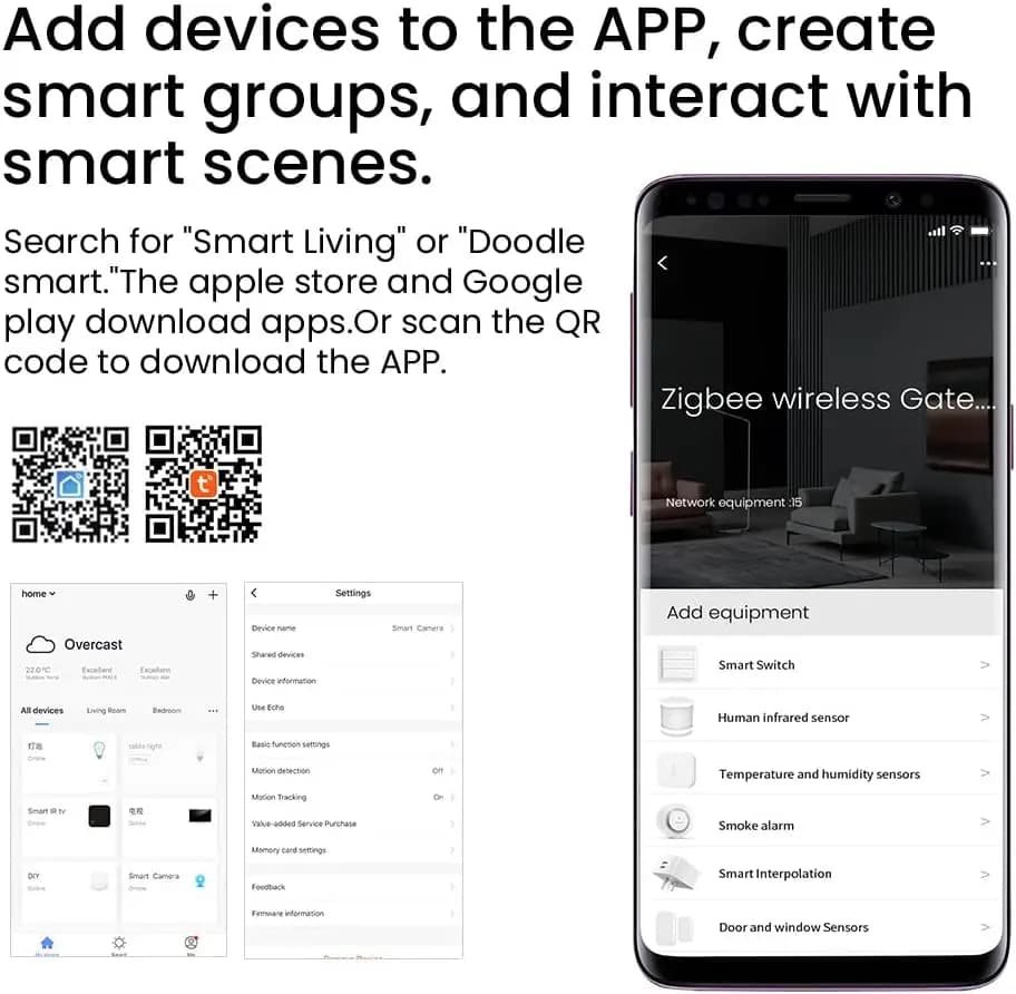 مركز بوابة Tuya Zigbee 3.0 جسر لاسلكي للمنزل الذكي جهاز أتمتة بتحكم عن بعد عبر تطبيق Smart Life يعمل مع Alexa وGoogle - 6