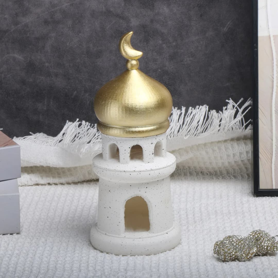 1 Piece Ramadan-themed Muslim Cartoon Style Minaret Islamic Desktop Decor Craft Souvenir Gift - 2