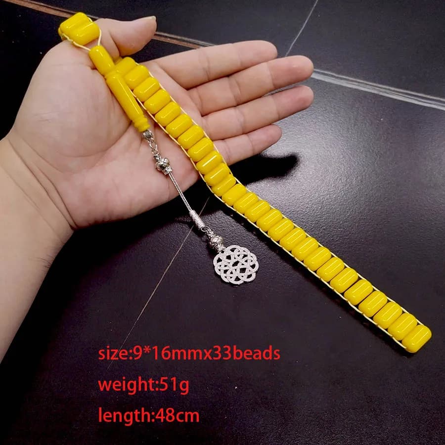 تسبيح تركي باكليت 2026 وصل حديثًا 33 خرزة صلاة سوار مسبحة هدية عيد رمضان إكسسوارات عربية في متناول اليد - 5