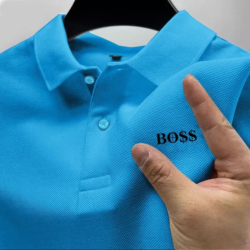 Men's Short Sleeve Polo Shirt, Quick Dry, Breathable, Casual, Stylish, Business, Sports, Summer, High, New, 2025 - 3