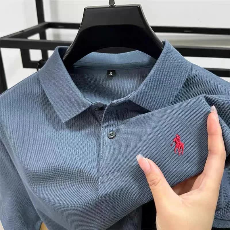 2026 Printed Short Sleeve Men's Polo Shirt Summer New Comfortable Breathable Casual T-Shirt Fashionable Business Polo Shirts - 5