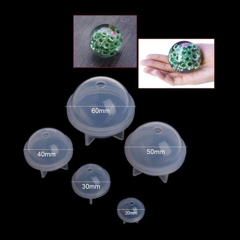 DIY Crystal Drip Gel Silicone Ball Silicone Mold Resin 3D Mold Epoxy Resin - 2