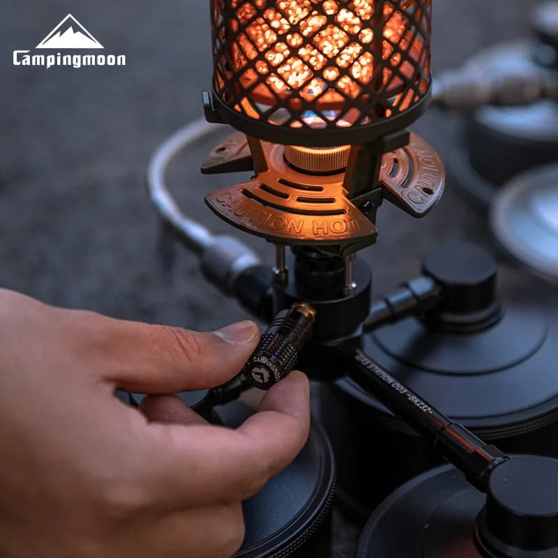 CAMPINGMOON Blackened Aluminum Alloy Compatible with Xiaowujing Heating Furnace Xuanchi NX-92 Firepower Switch Knob - 4