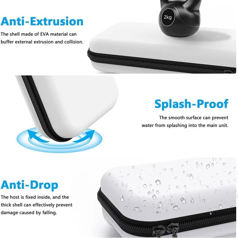 حقيبة تخزين لوحدة تحكم نينتندو سويتش، حقيبة حمل لجهاز سويتش OLED مع 20 فتحة لألعاب، حقيبة واقية ذات غلاف صلب - 5