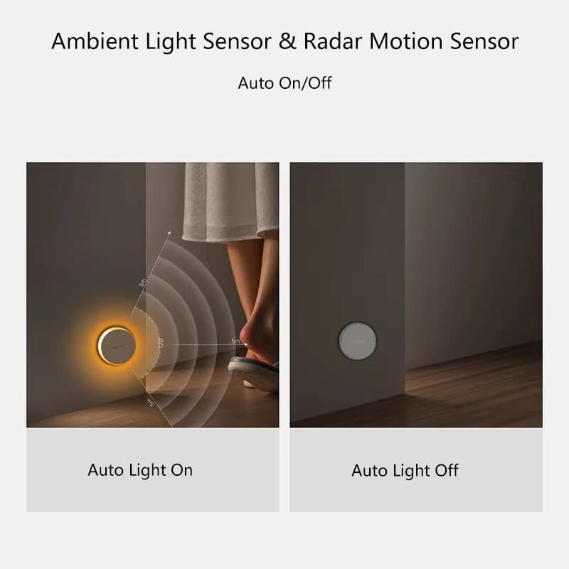 Yeelight RGB Induction Night Light Motion Detection Type-C Charging Magnetic Nightlight Auto Always-on 2 Modes RGB Decor Lamp - 3