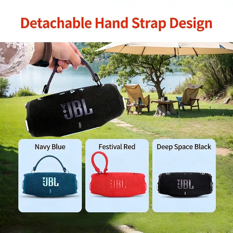 JBL Charge 6 سماعة بلوتوث لاسلكية محمولة IPX7 مقاومة للماء مع بنك طاقة بطارية 20 ساعة سماعة بووم بوكس للسفر والخارج - 5