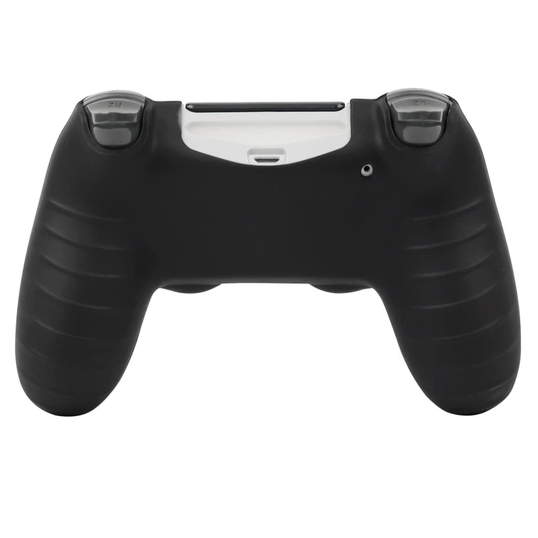 غطاء سيليكون ناعم لحافظة وحدة تحكم PS4، حماية كاملة 360 درجة، مقاوم للعرق والخدوش، لا يبهت، مع أغطية عصا الإبهام - 4