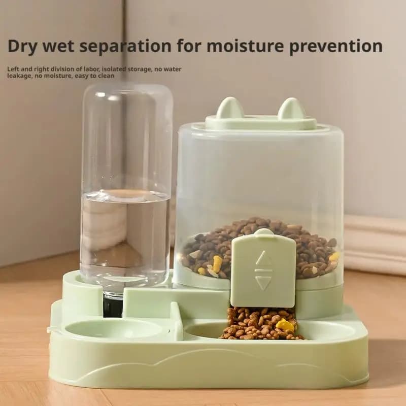 Automatic Cat Feeder And Waterer All-in-One Pet Food Water Dispenser Large Capacity Food Storage Dispenser Pet Supplies - 2