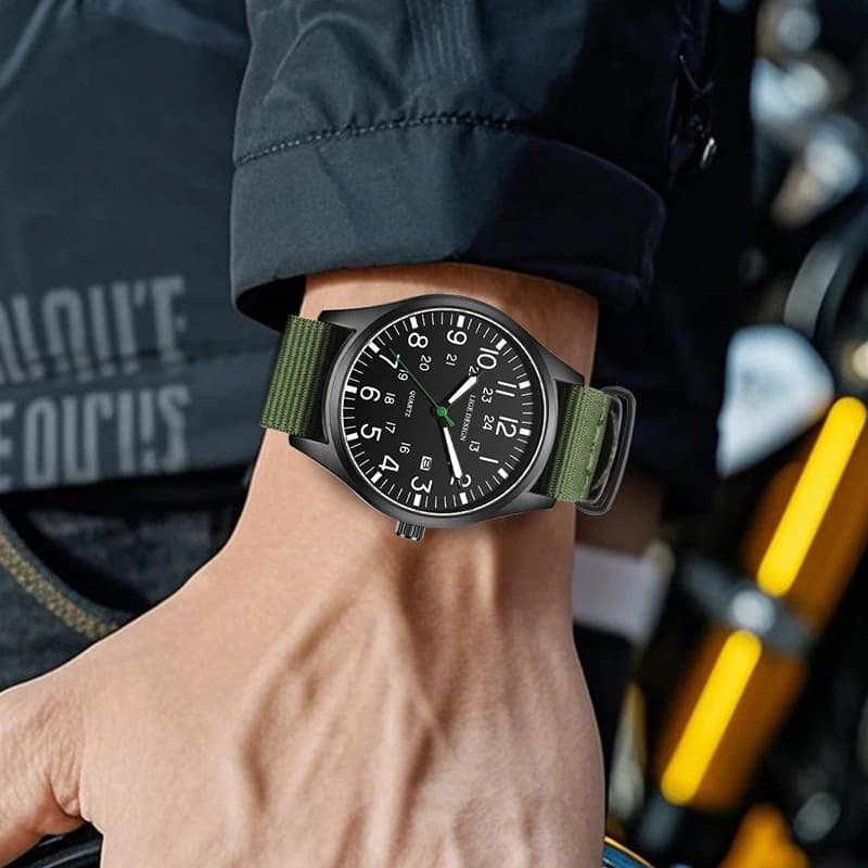 LIGE Fashion Mens Watches Luminous Hands Clock Luxury Military Sports Date Quartz Wristwatch Men Casual Nylon Watch Reloj Hombre - 5