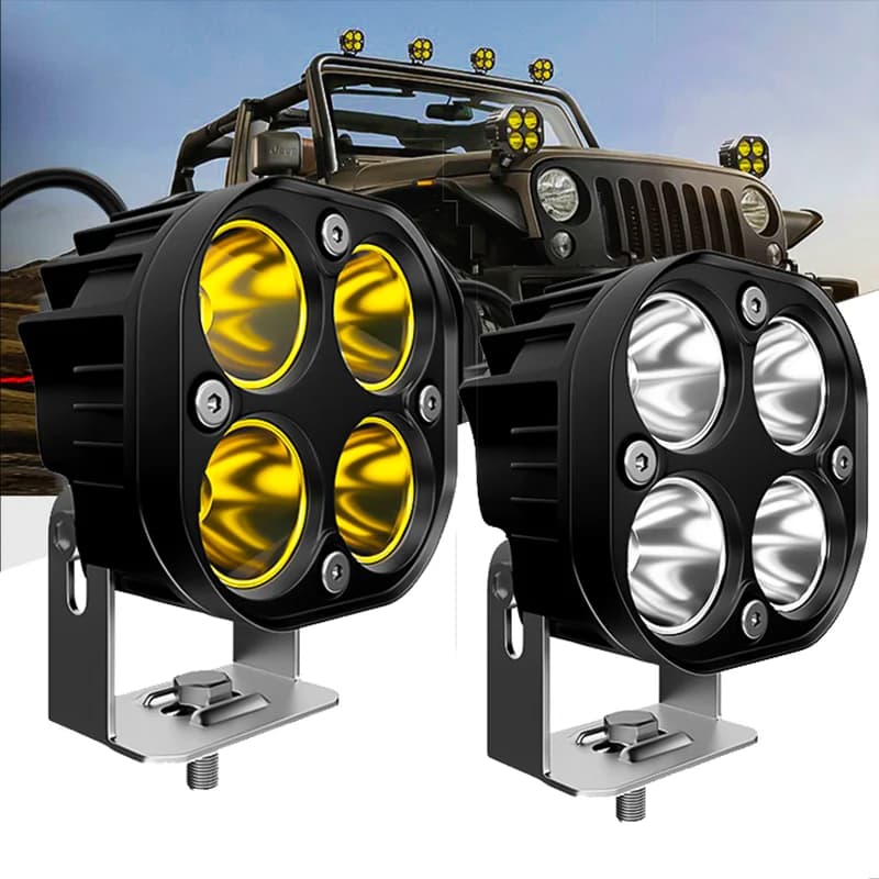 3Inch 40W Pod Lights LED Offroad Driving Fog Lights Work Auxiliary Bumper Lights Fit for Car Truck ATV UTV Boat Motorcycle