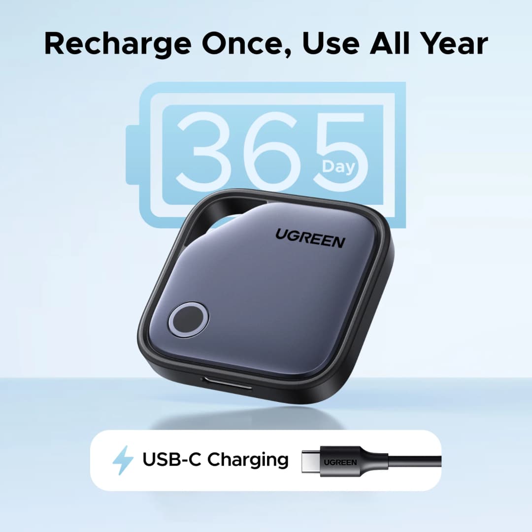 UGREEN【Dual System Compatibility】Smart Finder For Apple Find My (iOS) & Find Hub App (Android) Bluetooth Tracker Card - 3