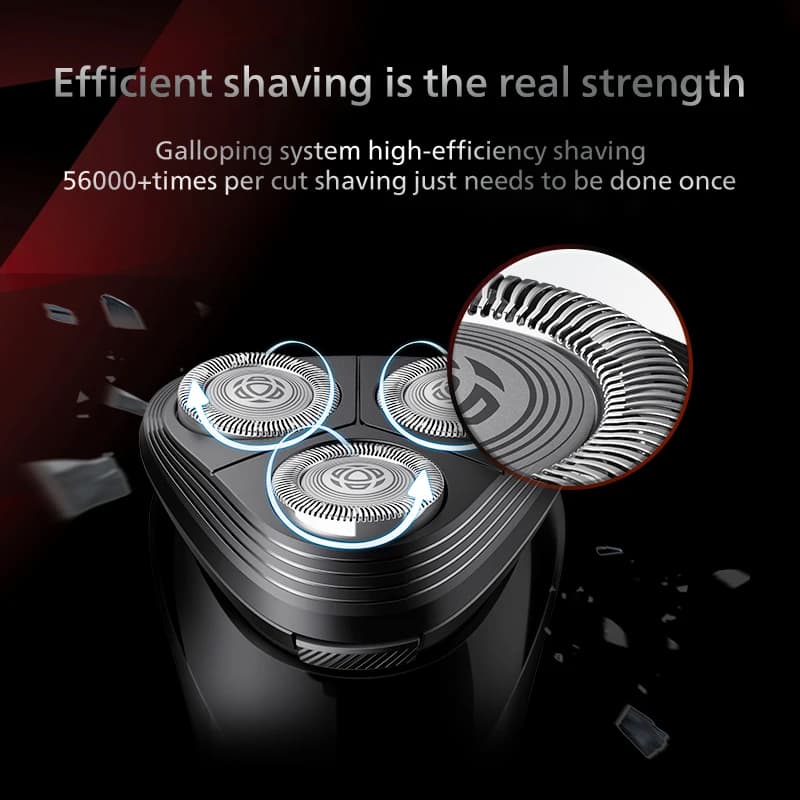 PHILIPS S1113 Electric Shaver USB Charge Stainless Steel PowerCut Blade Razor Triple Floating Head Men Fast Shave Beard Trimmer - 3