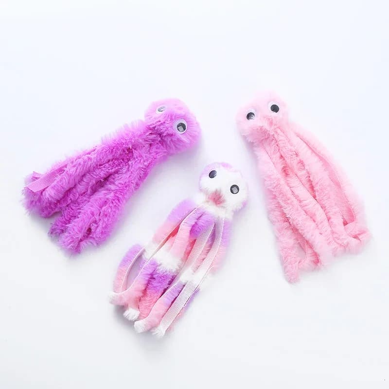 Cat Toy Cute Octopus Plush Toy Bite Resistant Teeth Interactive Play Pet Supplies Cat Dog Toys Octopus - 5