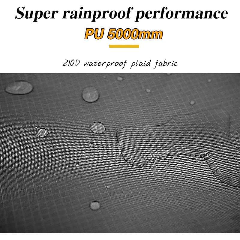 Car Side Awning Tent 3x5 Black Coating Tarp Camping Waterproof Canopy Outdoor Car Rear Tent - 4