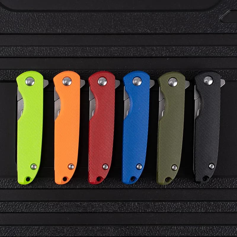 Multi Colors Mini Nylon Glass Scalpel EDC Folding Scalpels Unpacking Open Box Tools Free 10 Blade Outdoor Pocket Key Knife - 4