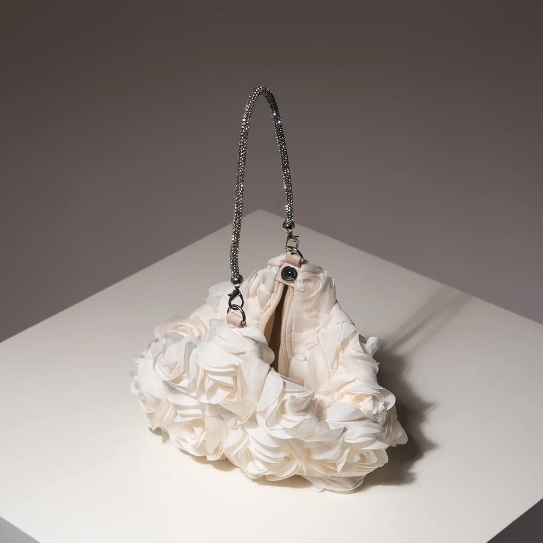 محفظة صغيرة لحفلات الزفاف، حقيبة أزهار، حقيبة حفلة راقصة، هدايا للنساء، عيد الحب - 4