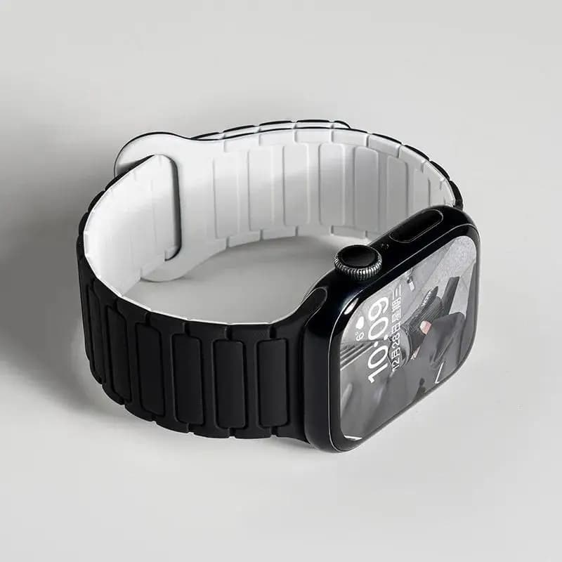 Silicone Strap Magnetic Band for Apple Watch 46mm 42mm 49mm 45mm 41mm 44mm 40mm for iWatch Ultra 3 Series 11 10 9 8 7 6 SE 3 5 4 - 5