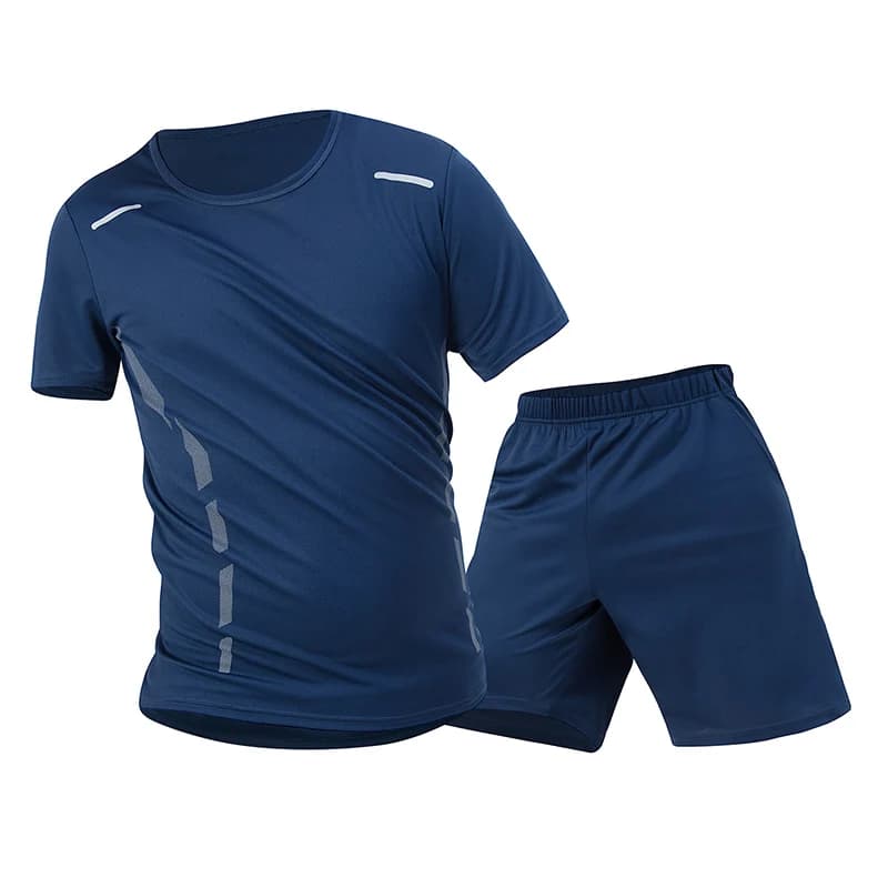 1/2/4 Piece Men's Quick Drying Sports Suit Casual Breathable Short Sleeved T-shirt Pocket Versatile Shorts For Teenagers To Wear - 3