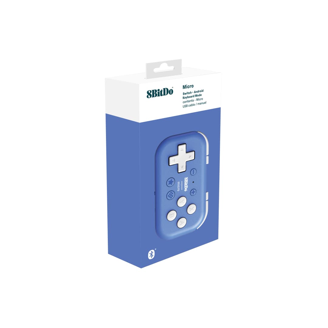 8BitDo Micro Bluetooth Controller Pocket-sized Mini gamepad for Switch, Android, and Raspberry Pi, Support Keyboard Mode - 3
