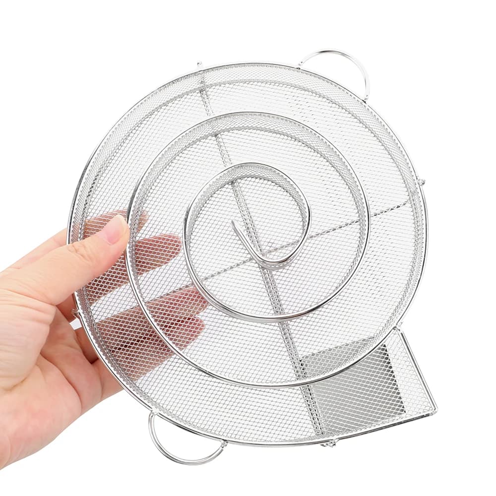 Cold Smoke Generator Chip Smoking Box Smoker Wood Dust Hot Smoker Salmon Bacon Fish Mini Apple Wood Steel Barbecue Grill - 3