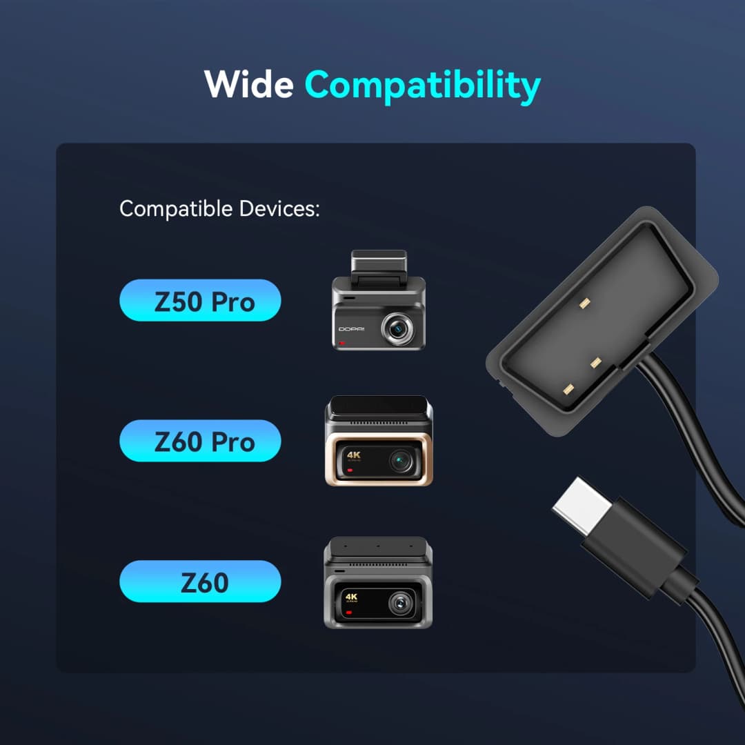 DDPAI مجموعة أدوات كاميرا سيارة ذكية OBD، متوافقة مع موديلات Z50/Z40/Z50Pro/Z60/Z90، وضع وقوف السيارات 24 ساعة - 3