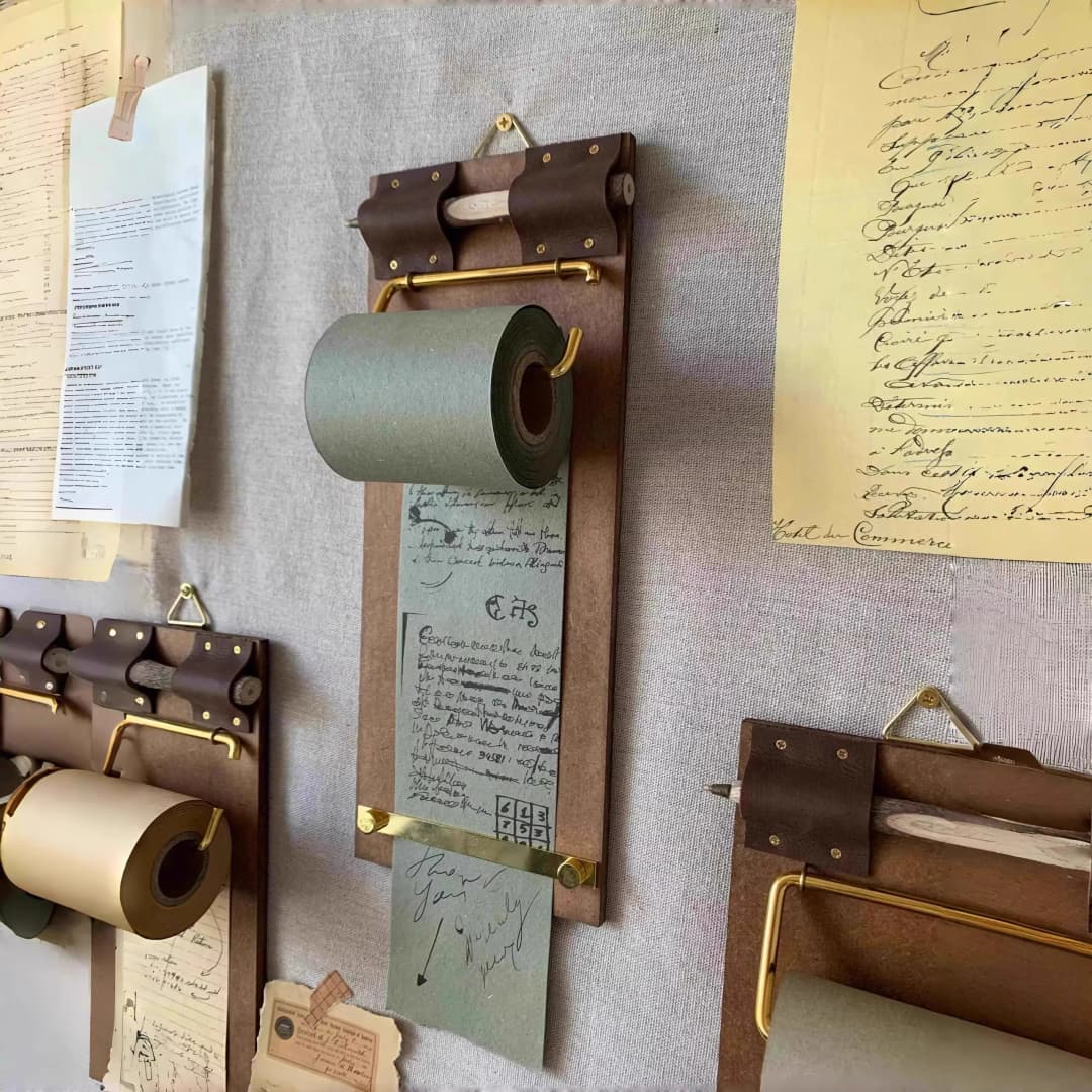 مشابك لوحة مذكرة كلاسيكية، يمكن تمزيق أوراق الملاحظات اللاصقة، أوراق غير لاصقة، قائمة طلبات مكتوبة بخط اليد - 2