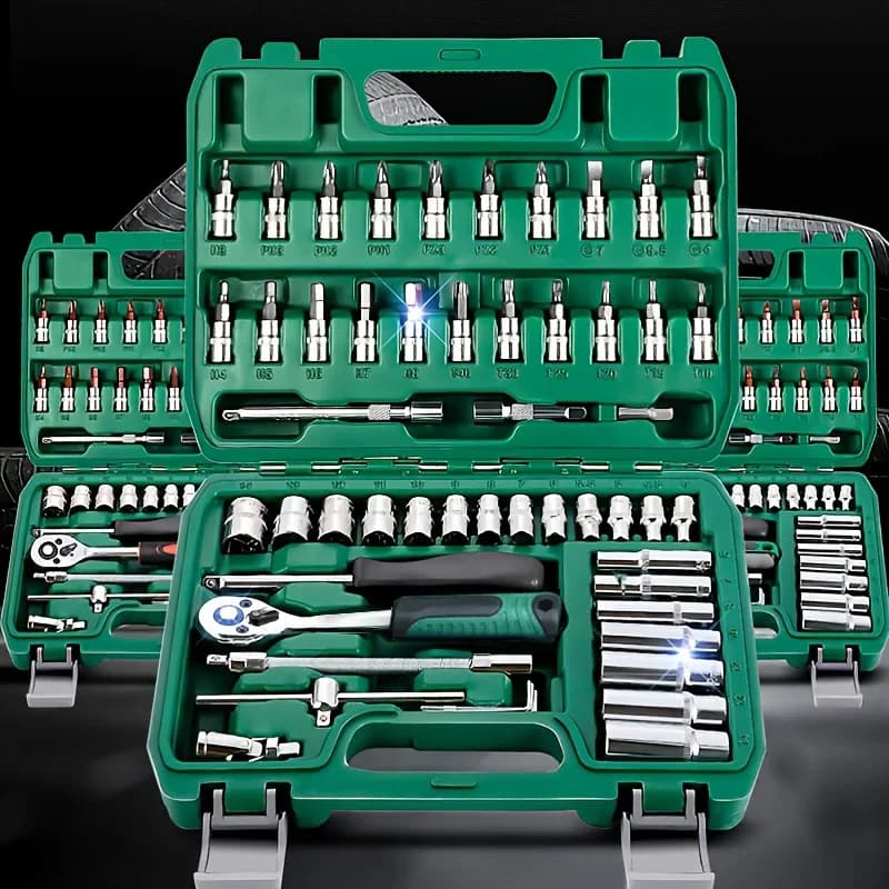 46pcs NEW Car Repair Tool Kit 46/53 Piece/Set Socket Set Car Repair Tool Ratchet Torque Wrench Combo Auto Repairing Tool Set