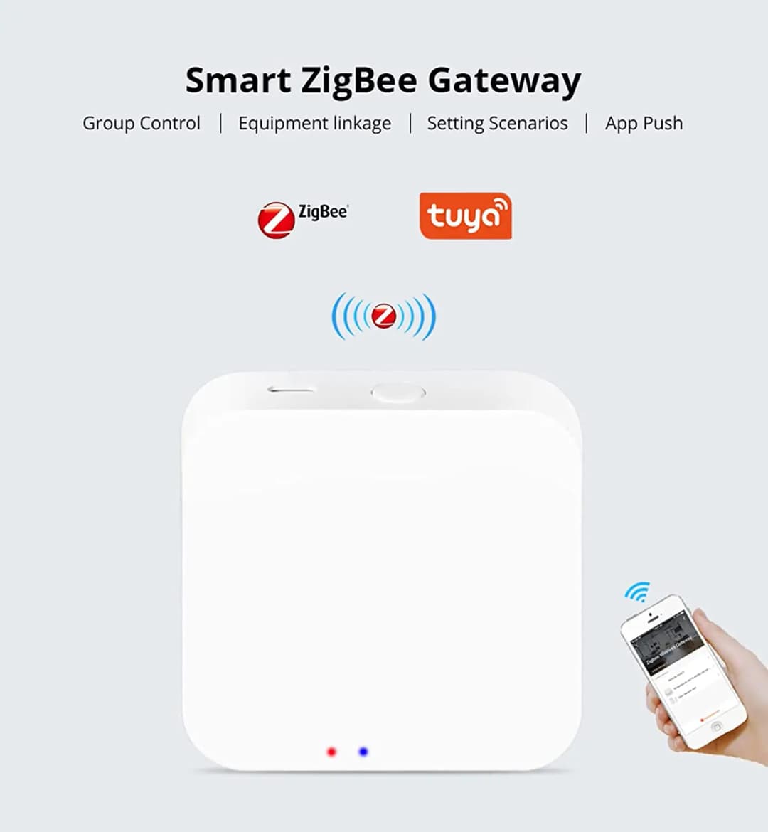 مركز بوابة Tuya Zigbee 3.0 جسر لاسلكي للمنزل الذكي جهاز أتمتة بتحكم عن بعد عبر تطبيق Smart Life يعمل مع Alexa وGoogle - 4