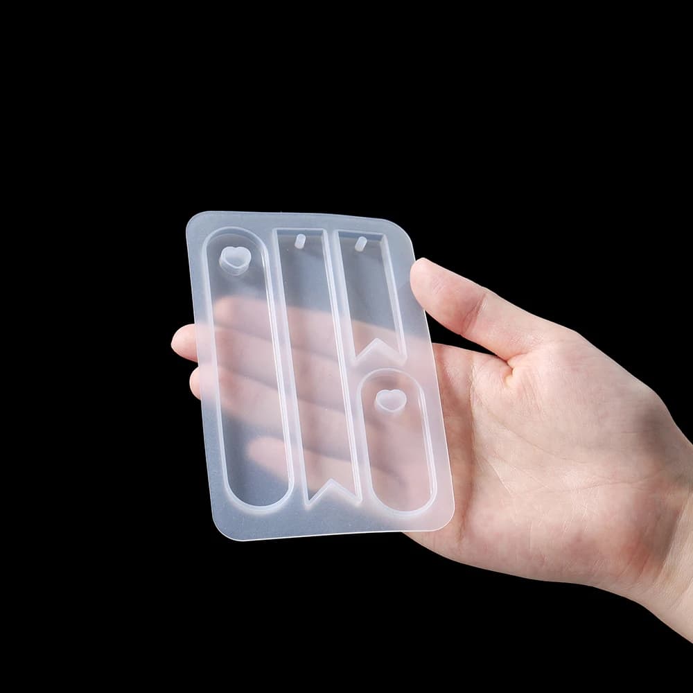 Oval Bookmark Silicone Mold Heart Bookmark Epoxy Resin Casting Molds for DIY Epoxy Resin Crafts Making Tools Book Decoration - 5