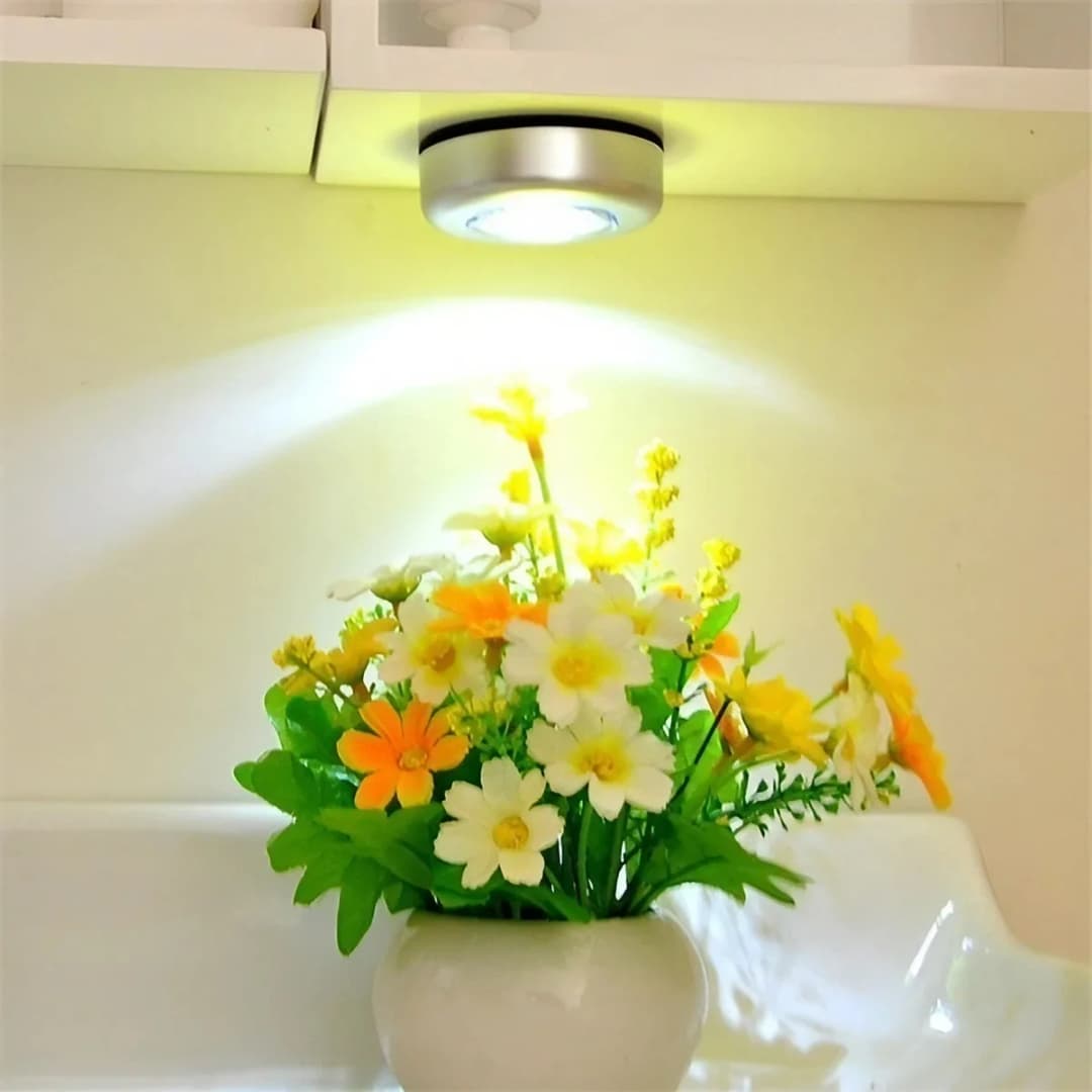 Wardrobe Bedroom Staircase Mini Stonego Touch Night Light Kitchen Wireless LED Cabinet Light Battery Powered Closet Light - 5