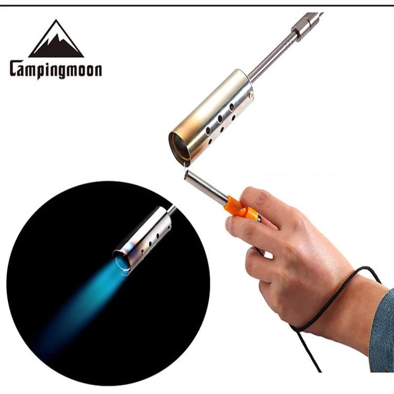 CAMPINGMOON I-1010 New Multi-Use Flame Gun Lighter Flamethrower Gas Gun Spray Torch Gas Burner Singeing Gun Flamethrower - 6
