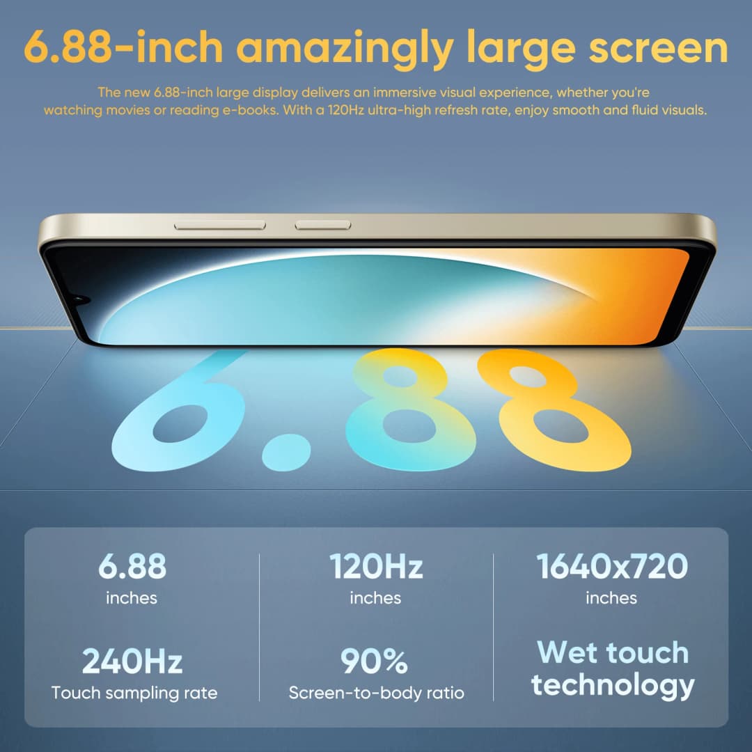 POCO C71 Global Version Smartphone UNISOC T7250 6.88" 120Hz Display 32MP AI Dual Camera 5200mAh Battery 15W Fast Charging - 5
