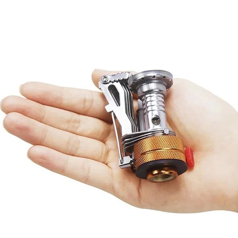 Gas Cooker Camping Accessories  Portable Outdoor Camping Aluminum Alloy Ultra Light Picnic Cooking Camp Stove Survival Furnace - 2